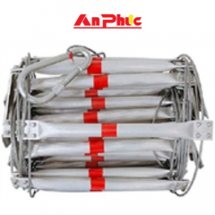 Thang dây chống cháy bậc nhôm vạch đỏ phản quang