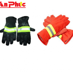 Găng chữa cháy xanh đen/ cam